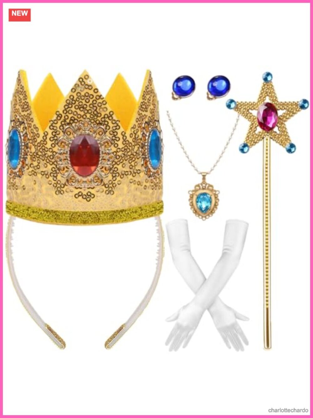 6-Piece Princess Accessory Set Costume Kit